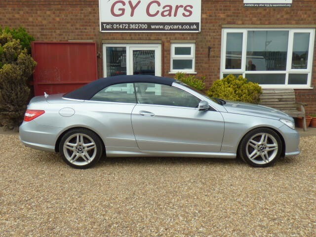 Mercedes-Benz E Class Convertible 3.0 E350 Cdi V6 Blueefficiency Sport, GJ13WLR Silver #2