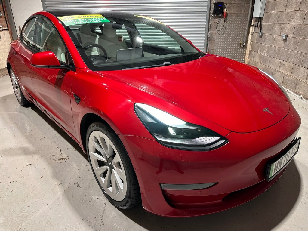 Tesla Model 3 Long Range Awd Red #3
