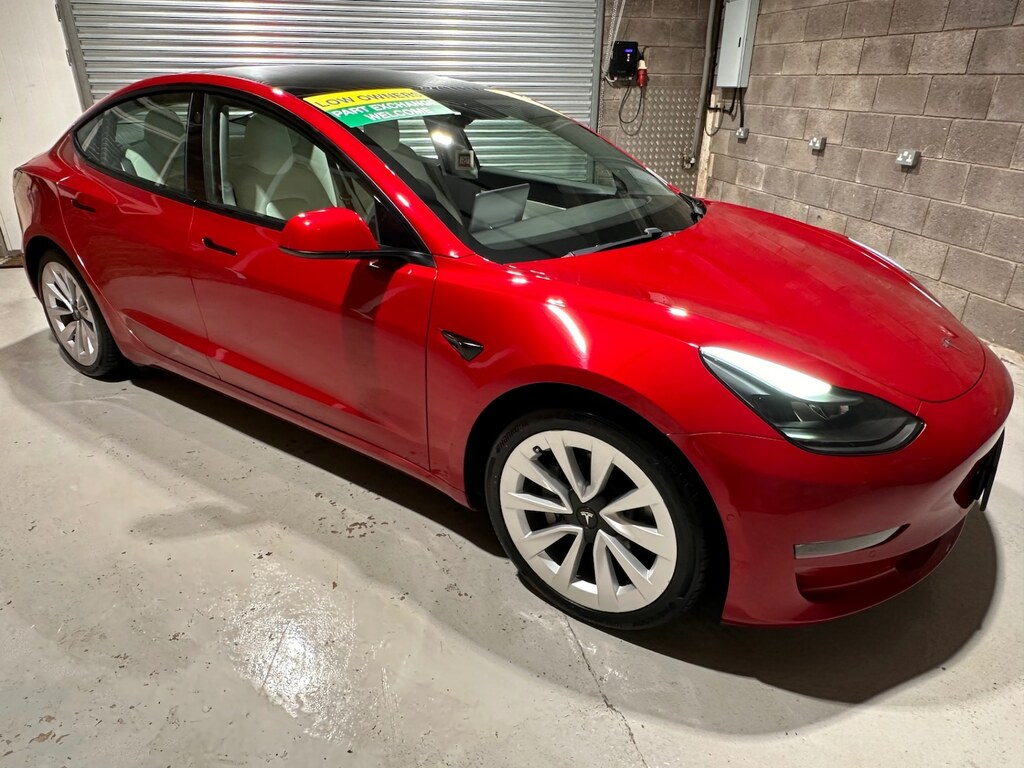 Tesla Model 3 Long Range Awd Red #4