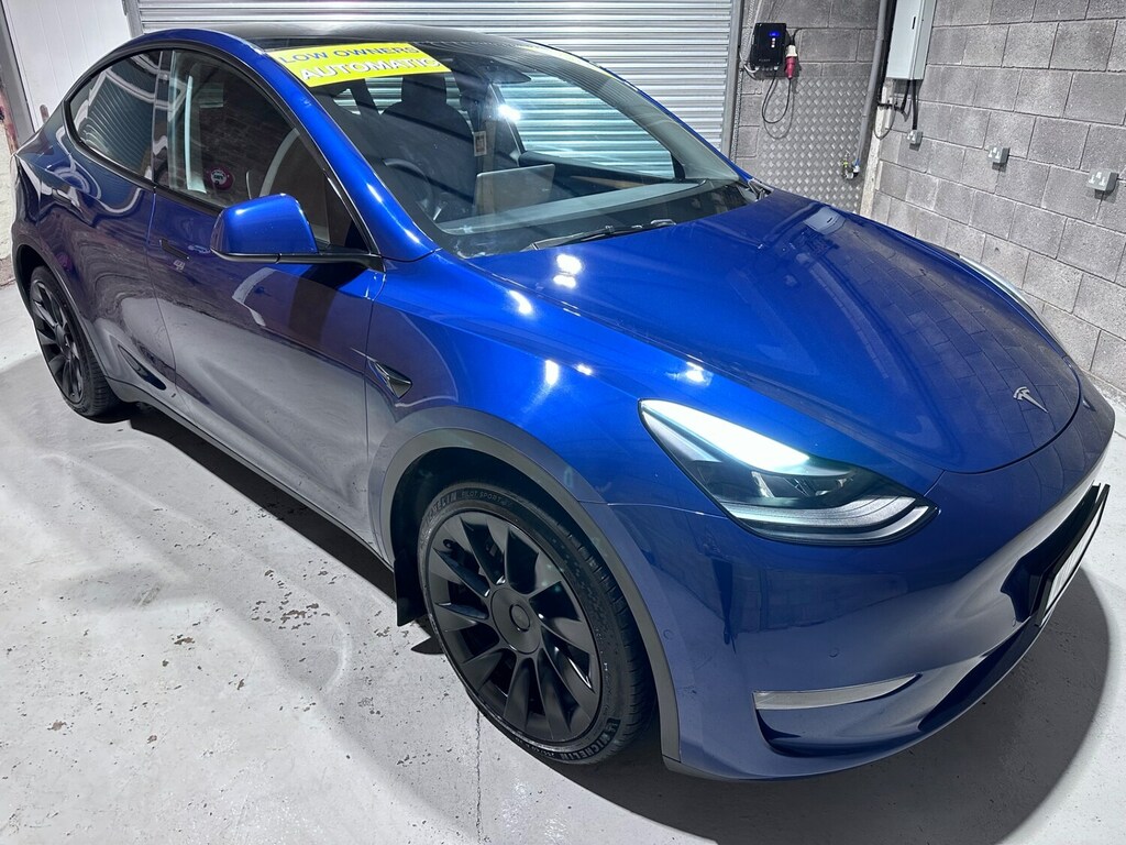 Tesla Model Y Long Range Awd Blue #4
