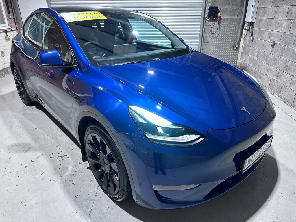 Tesla Model Y Long Range Awd Blue #3