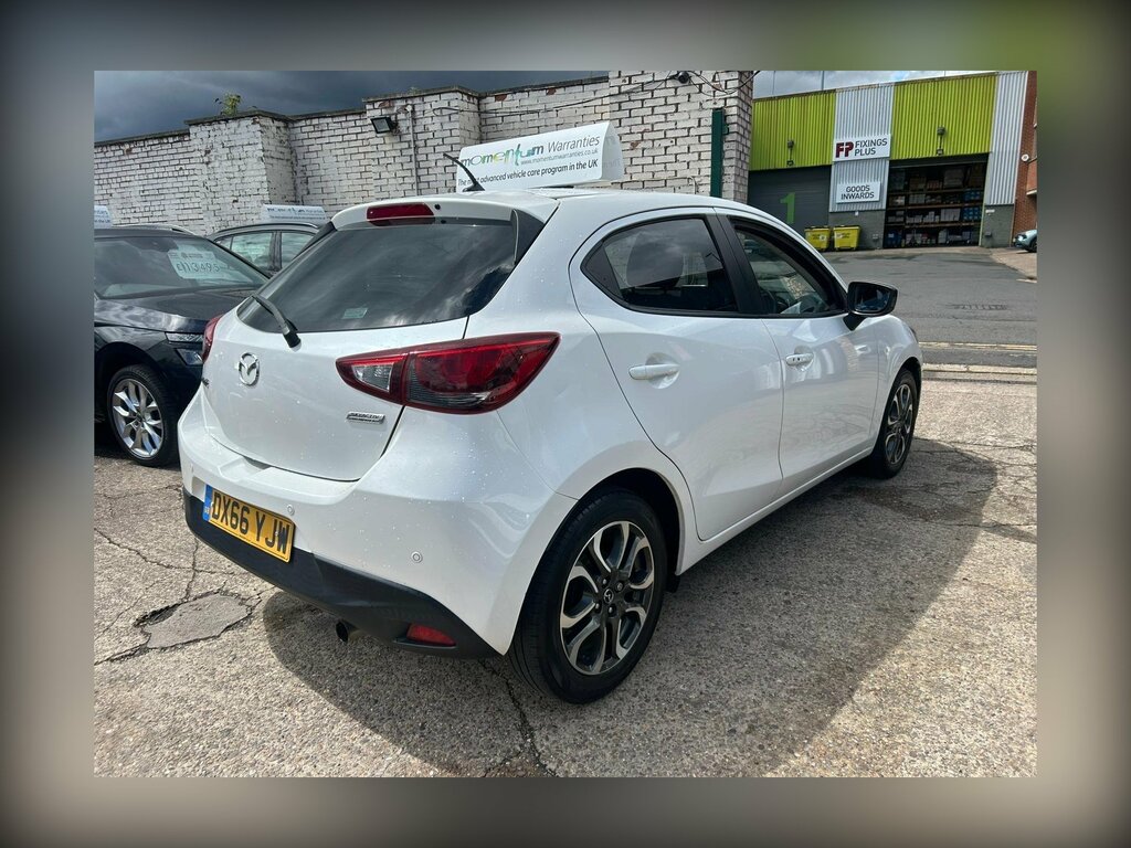 Mazda 2 1.5 Skyactiv-g Sport Nav Euro 6 Ss DX66YJW White #3