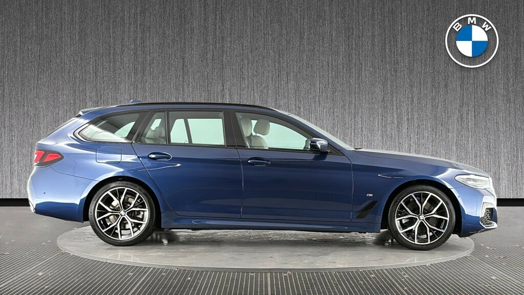 BMW 5 Series 2.0 520D Mht M Sport Touring Steptronic Euro 6 S Blue #3