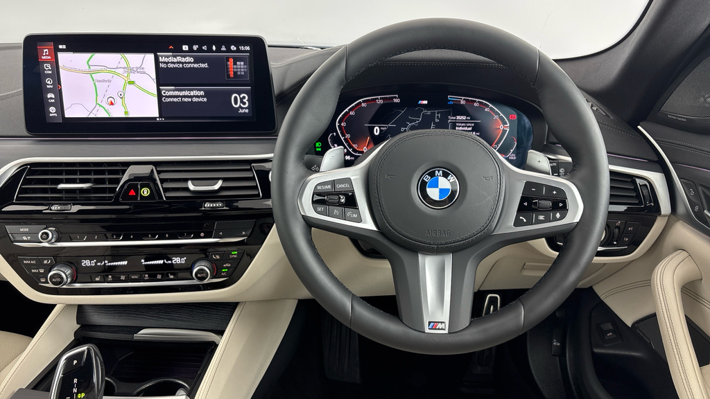 BMW 5 Series 2.0 520D Mht M Sport Touring Steptronic Euro 6 S Blue #5