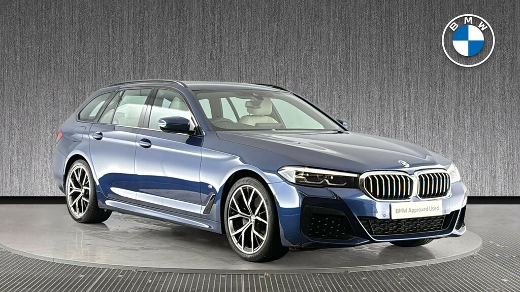 BMW 5 Series 2.0 520D Mht M Sport Touring Steptronic Euro 6 S Blue
