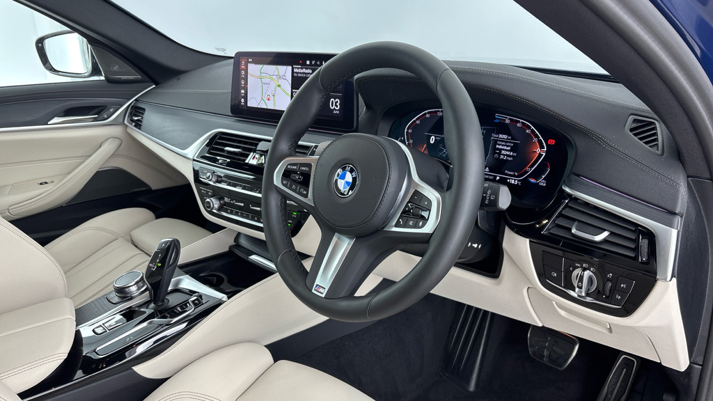 BMW 5 Series 2.0 520D Mht M Sport Touring Steptronic Euro 6 S Blue #6