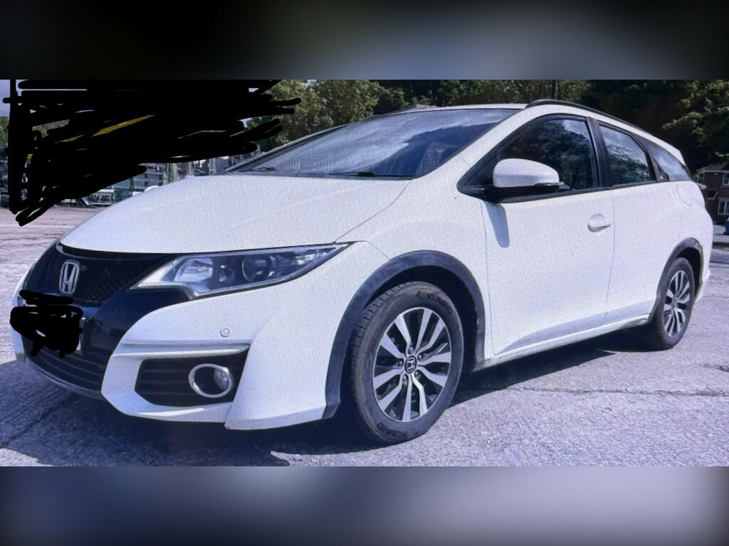 Honda Civic 1.6 I-dtec Se Plus Tourer Euro 5 White #2