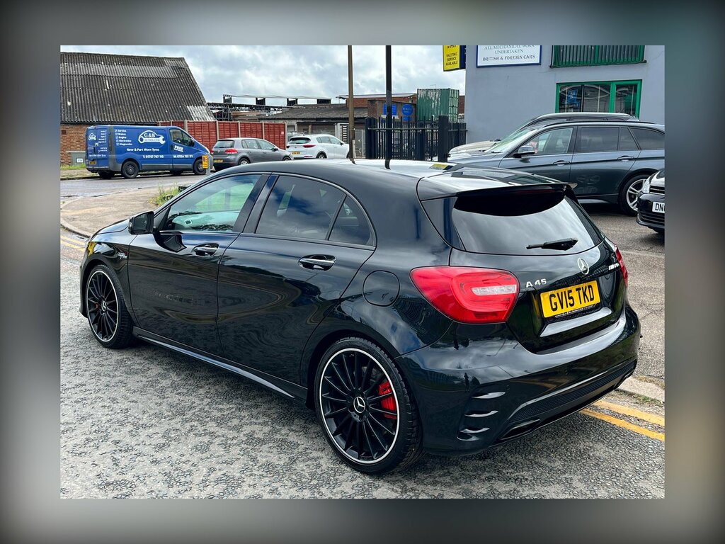 Mercedes-Benz A Class 2.0 A45 Amg Hatchback Spds Dct 4Matic E GV15TKD Black #3
