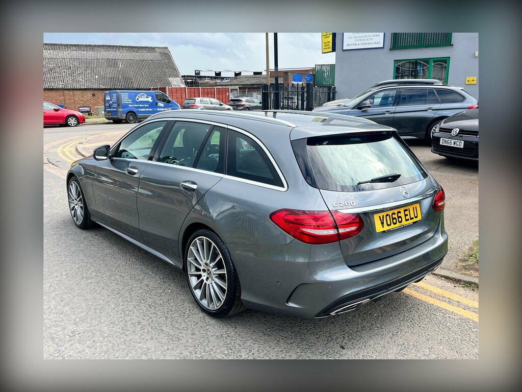 Mercedes-Benz C Class 2.0 C200 Amg Line Premium Estate G-tr VO66ELU Grey #3