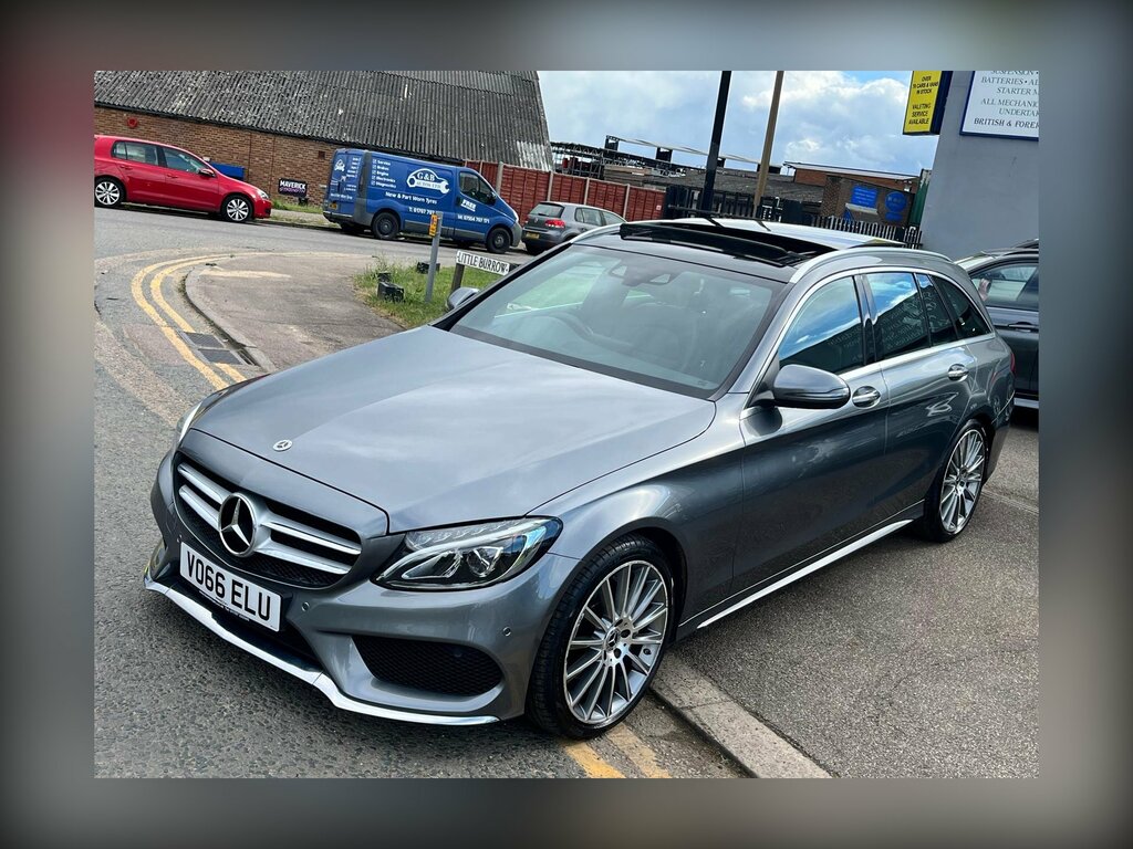 Mercedes-Benz C Class 2.0 C200 Amg Line Premium Estate G-tr VO66ELU Grey #2