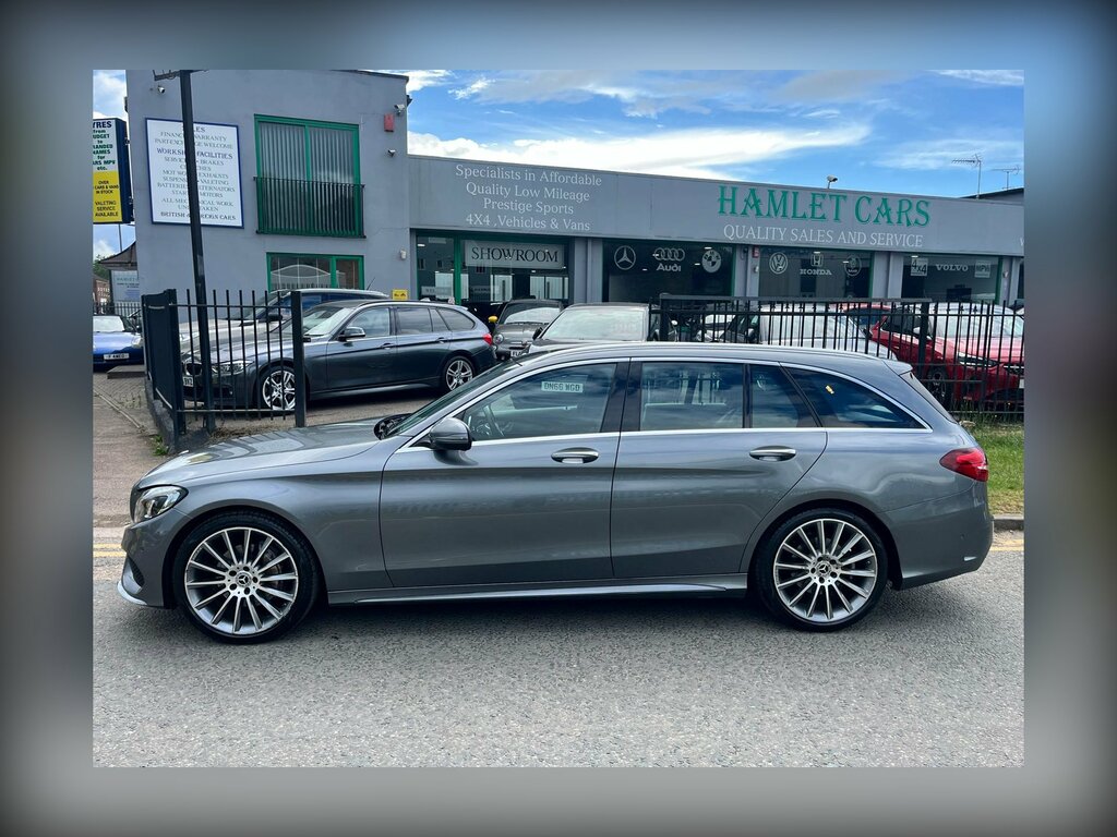 Mercedes-Benz C Class 2.0 C200 Amg Line Premium Estate G-tr Grey