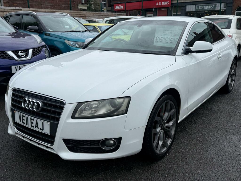 Audi A5 2.0 Tdi Euro 5 Ss White #2