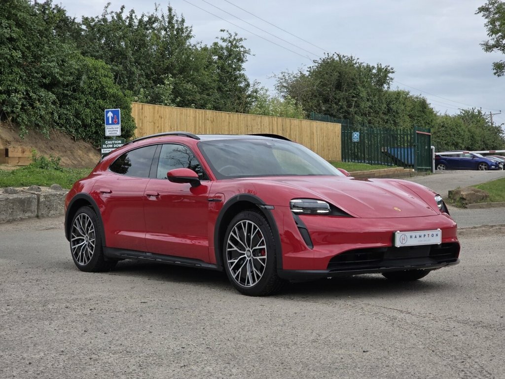 Porsche Taycan Estate Red