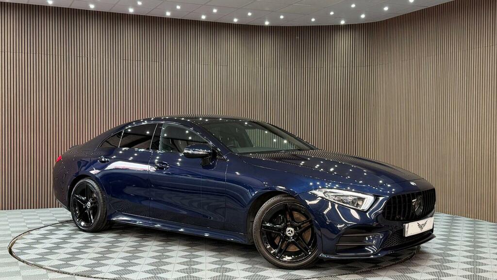 Mercedes-Benz CLS Saloon 2.0 Cls300d Amg Line Coupe G-tronic Euro 6 Blue