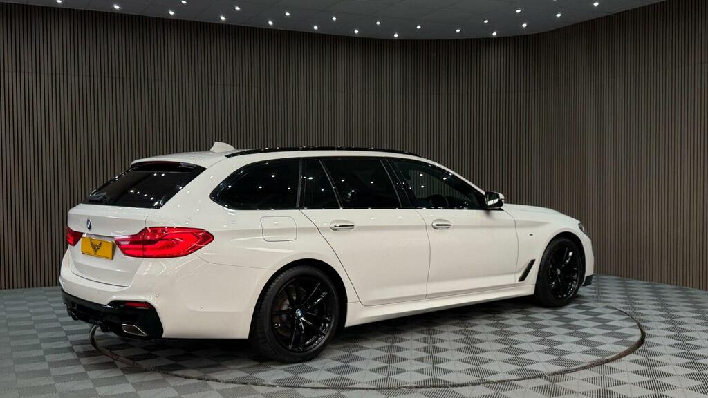 BMW 5 Series Estate 2.0 520D M Sport Touring Euro 6 Ss LB67LCP White #5