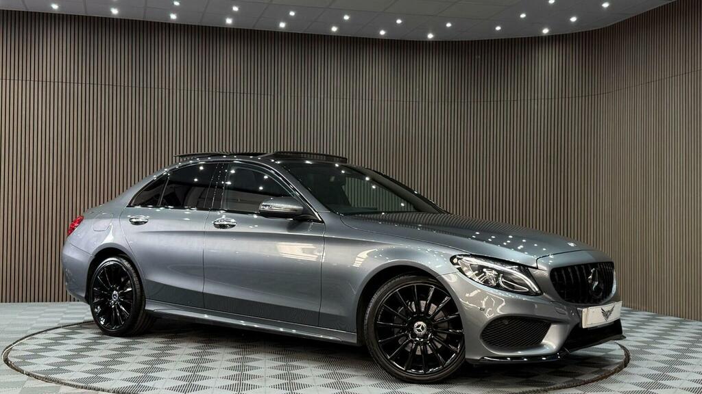 Mercedes-Benz C Class Saloon 2.1 C220d Amg Line Premium Plus G-tronic Grey