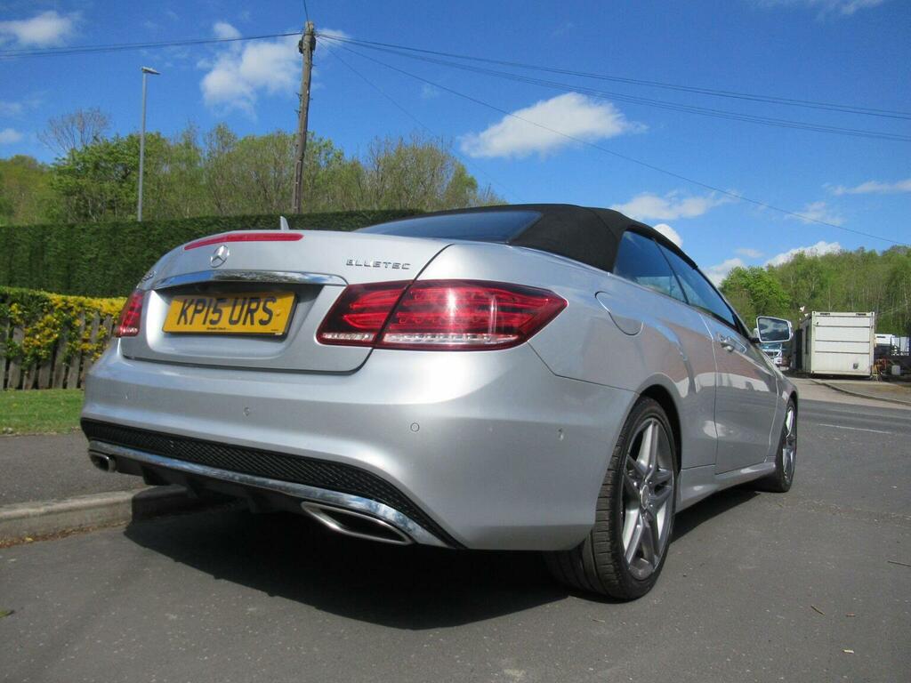Mercedes-Benz E Class Convertible 3.0 E350d V6 Bluetec Amg Line Cabriole Silver #4