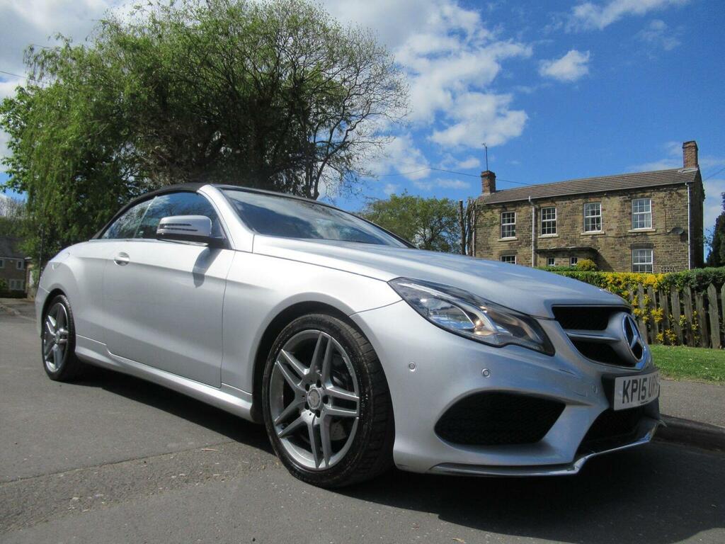 Mercedes-Benz E Class Convertible 3.0 E350d V6 Bluetec Amg Line Cabriole Silver #2
