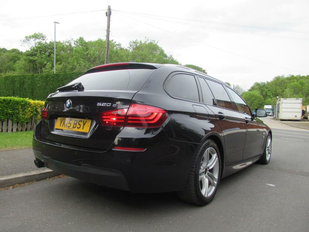 BMW 5 Series Estate 2.0 520D M Sport Touring Euro 6 Ss YK15BSY Black #3