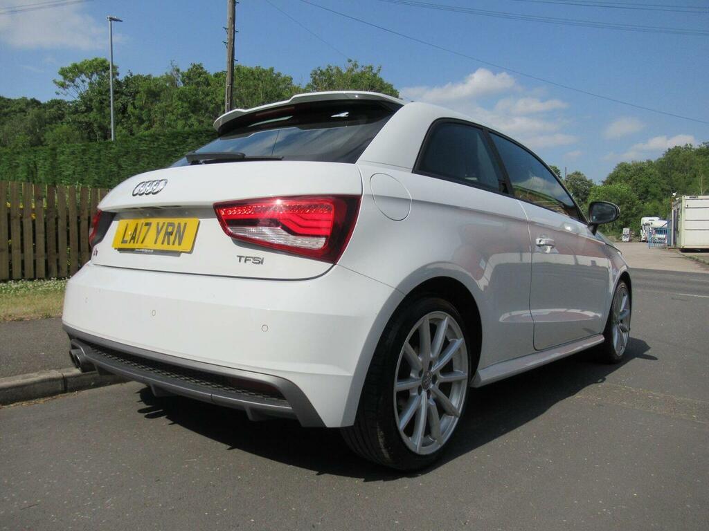 Audi A1 Hatchback 1.4 Tfsi S Line S Tronic Euro 6 Ss LA17YRN White #4