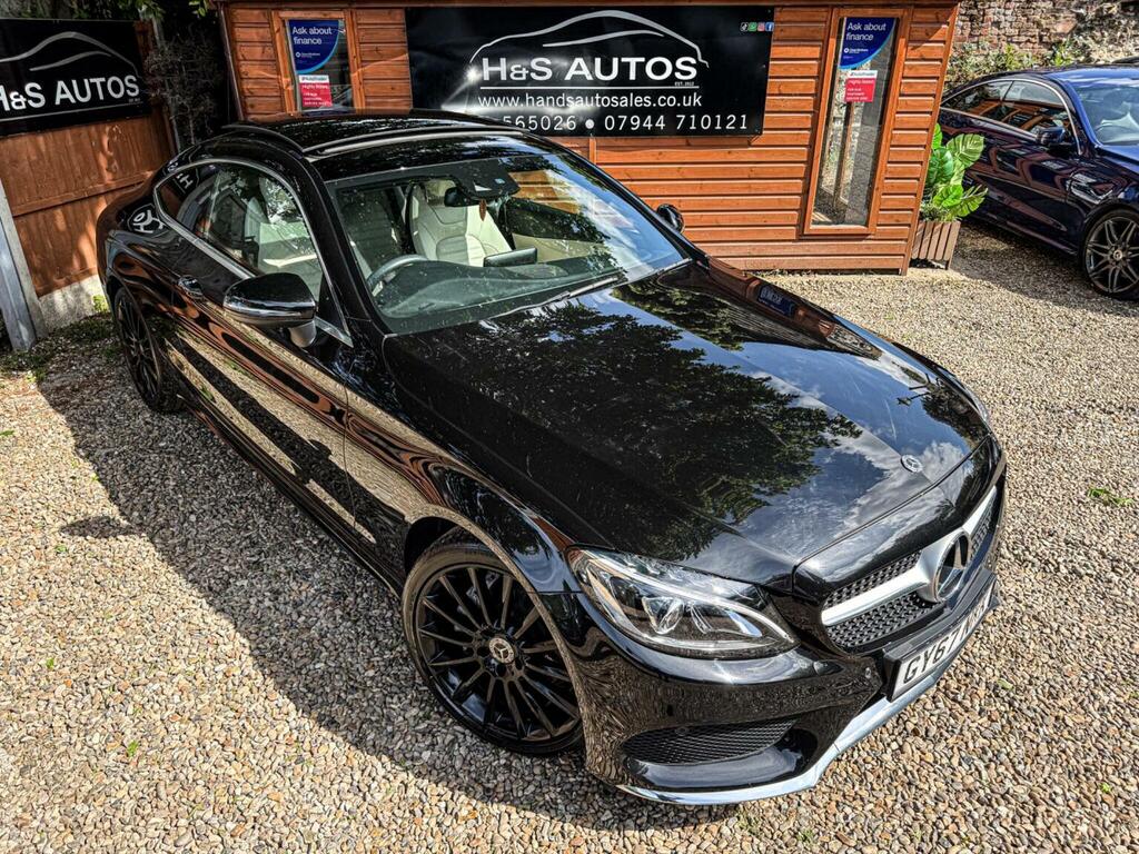 Mercedes-Benz C Class Coupe 2.0 C200 Amg Line Premium Plus G-tronic E Black #2