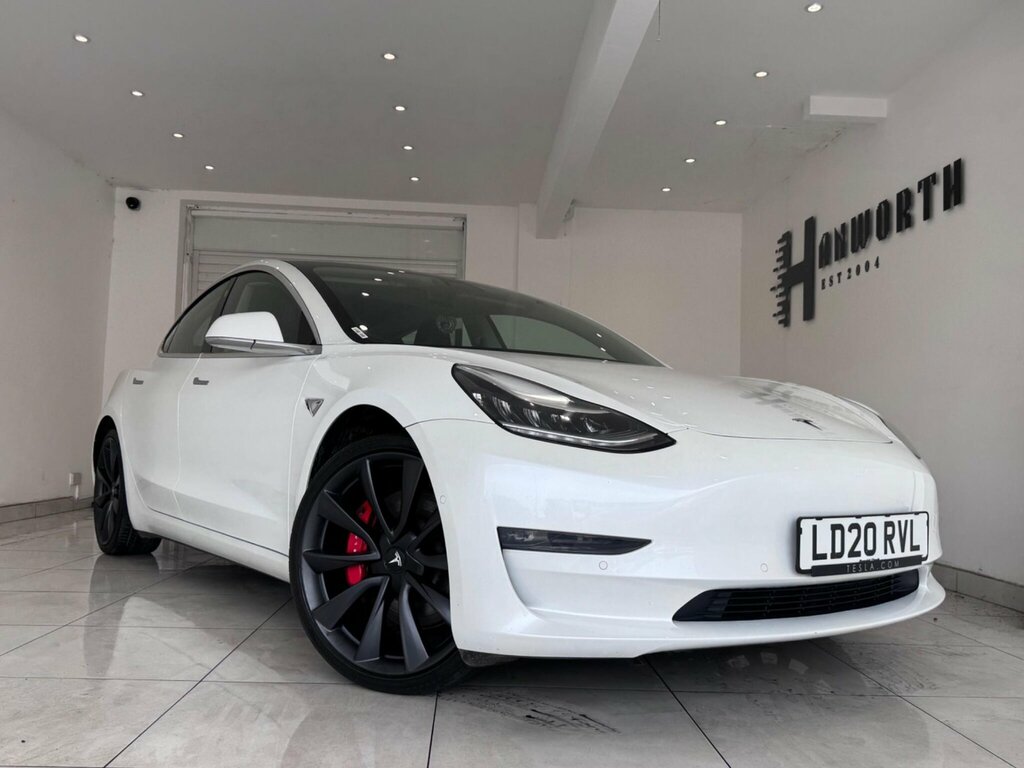 Tesla Model 3 Dual Motor Performance 4Wde Performanc White