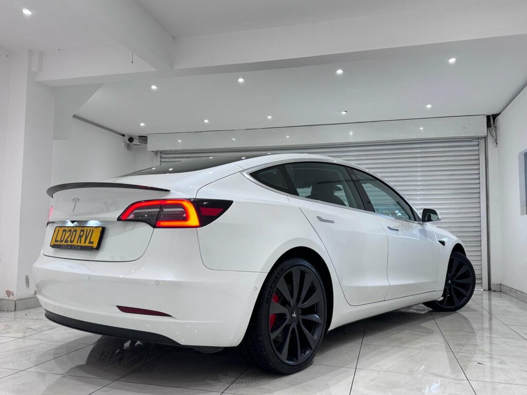 Tesla Model 3 Dual Motor Performance 4Wde Performanc White #2