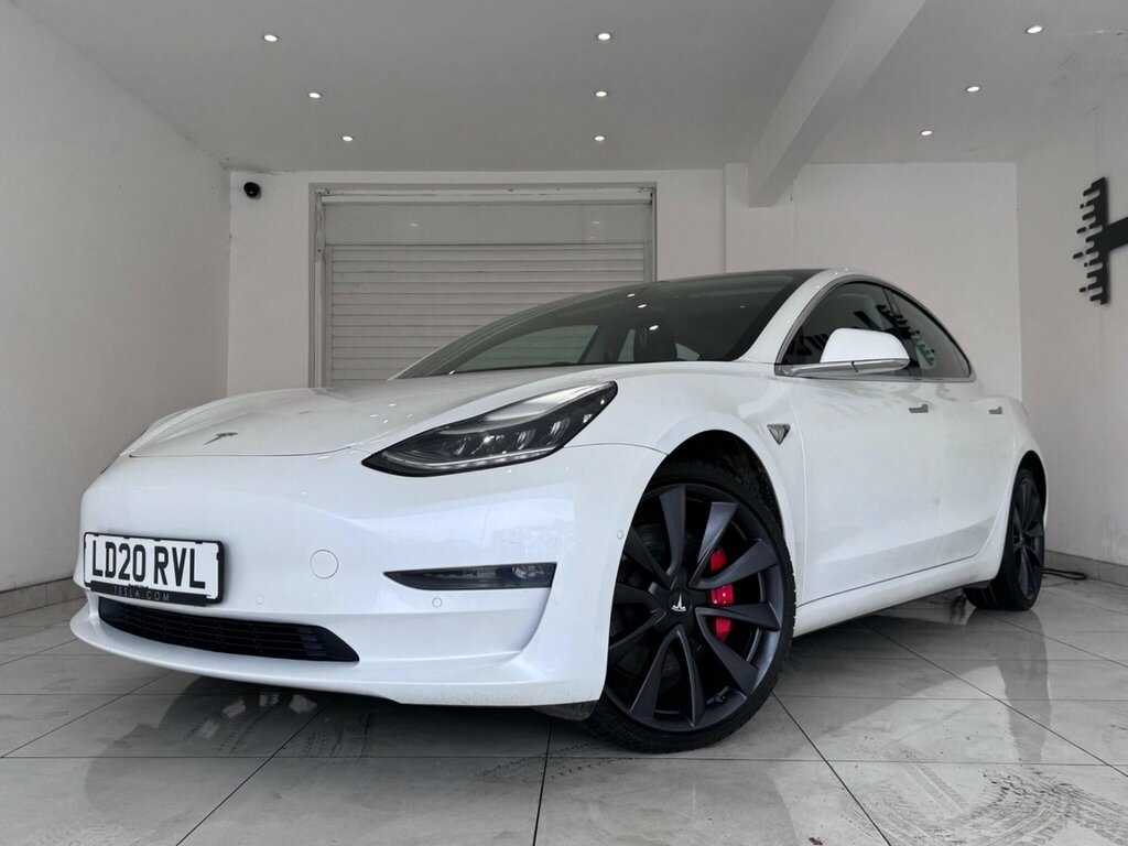 Tesla Model 3 Dual Motor Performance 4Wde Performanc White #3