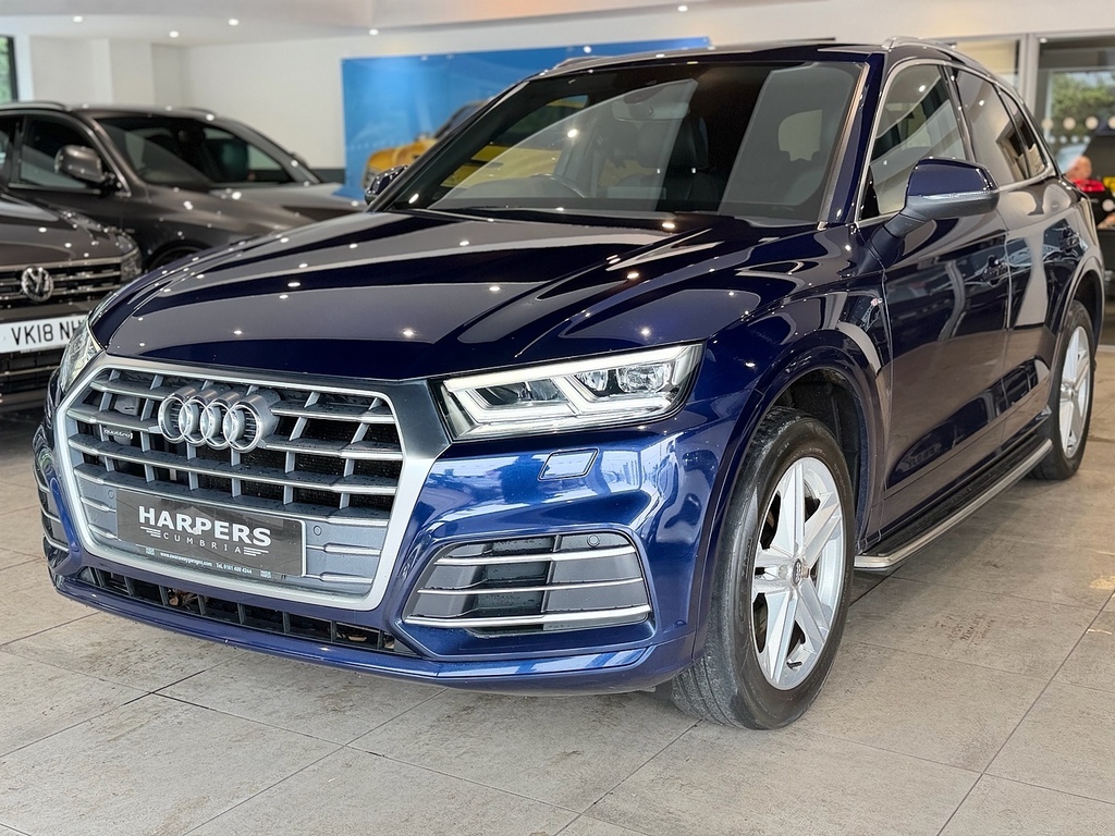 Audi Q5 2.0 Tdi 40 S Line Suv S Tronic Quattro Blue #3