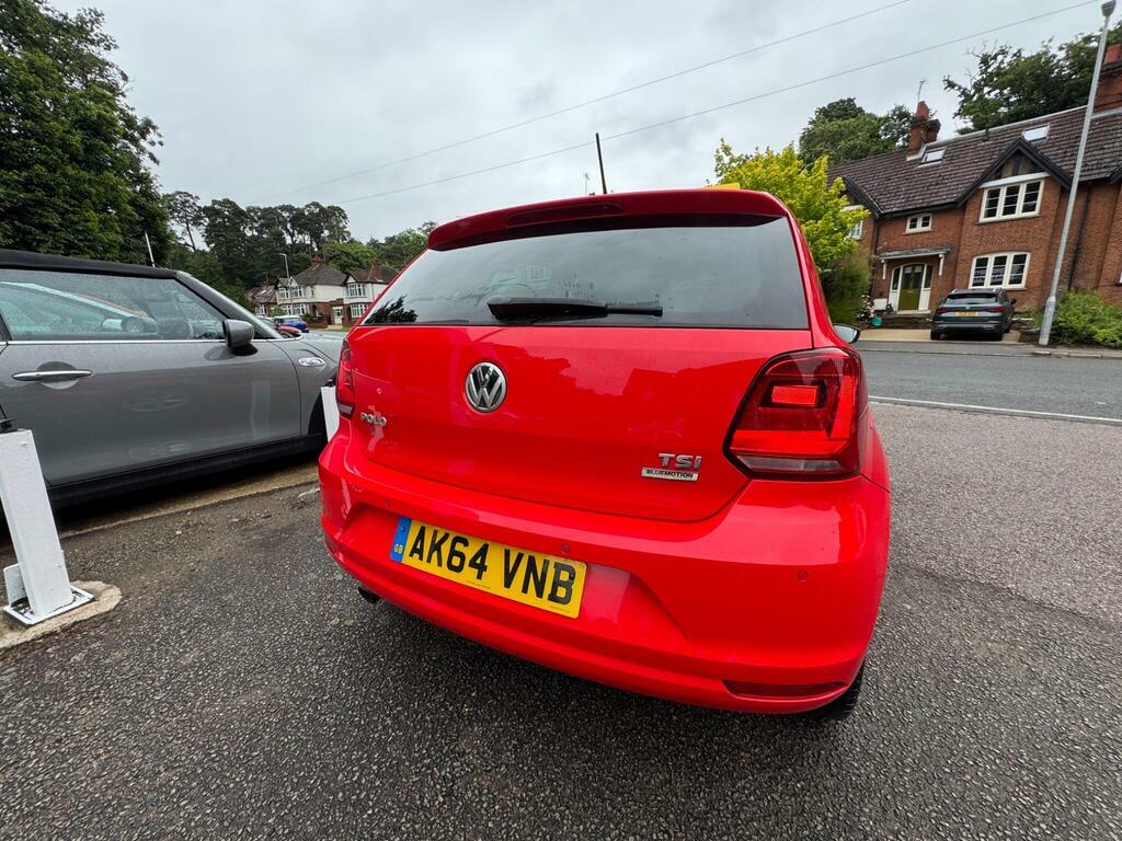 Volkswagen Polo 1.2 Tsi Bluemotion Tech Sel Euro 6 S S Red #4