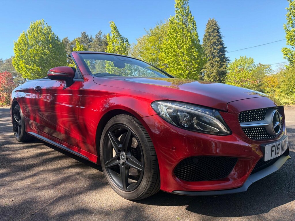 Mercedes-Benz C Class 2.0 C200 Amg Line Cabriolet G-tronic Euro 6 Ss Red