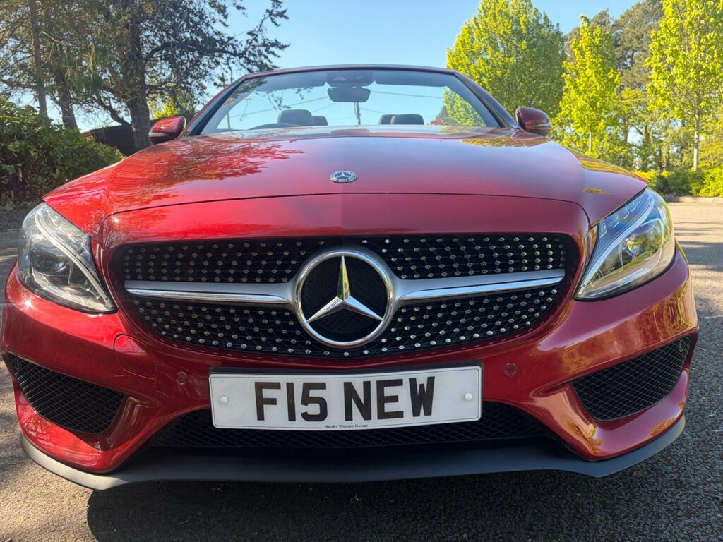 Mercedes-Benz C Class 2.0 C200 Amg Line Cabriolet G-tronic Euro 6 Ss Red #2