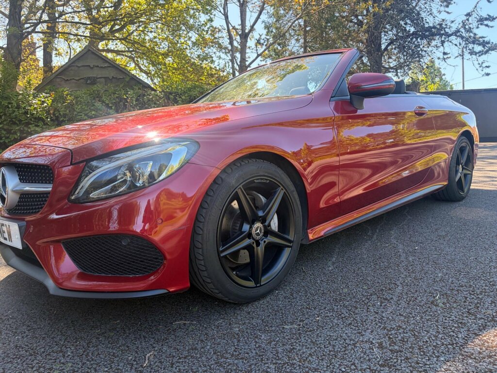 Mercedes-Benz C Class 2.0 C200 Amg Line Cabriolet G-tronic Euro 6 Ss Red #3
