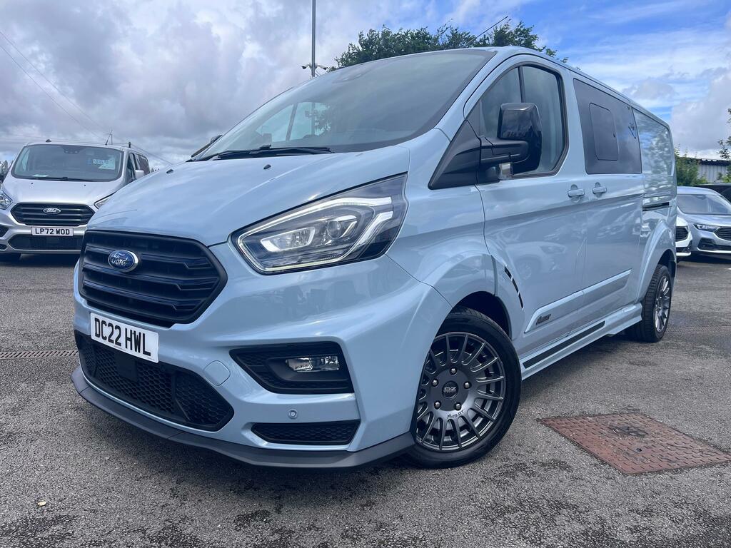Ford Transit Custom 2.0 320 Ecoblue Ms-rt Crew Van Double Cab Dies DC22HWL Grey #2