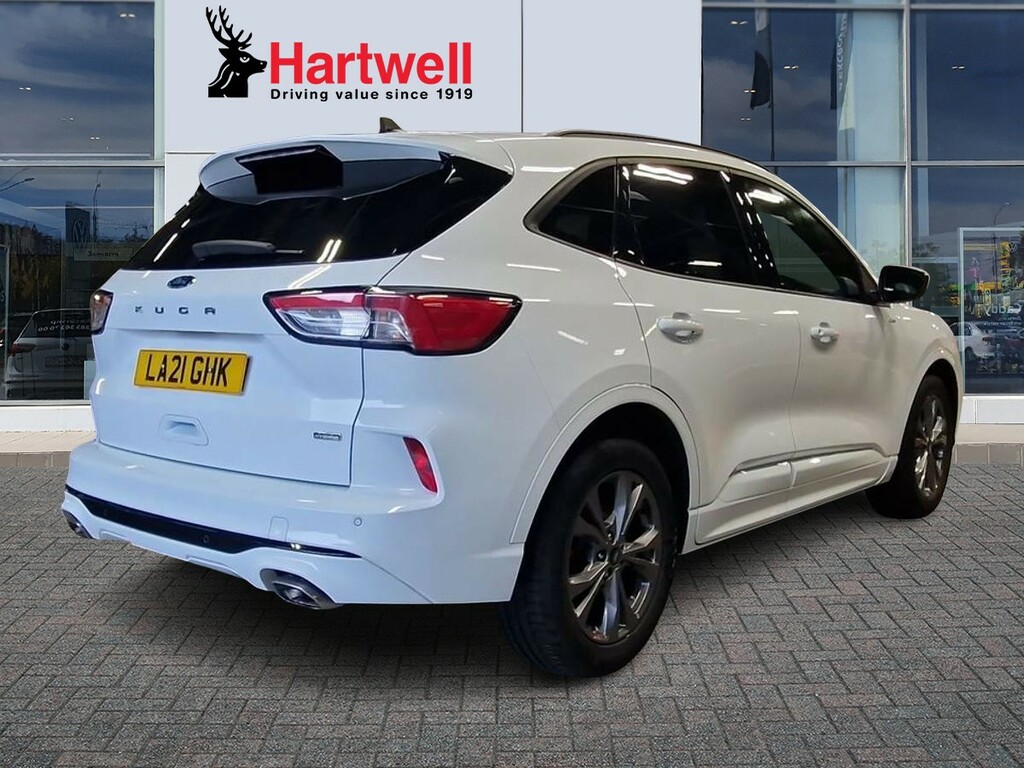 Ford Kuga 2.5 Ecoboost Duratec 14.4Kwh St-line Suv Petro LA21GHK White #3