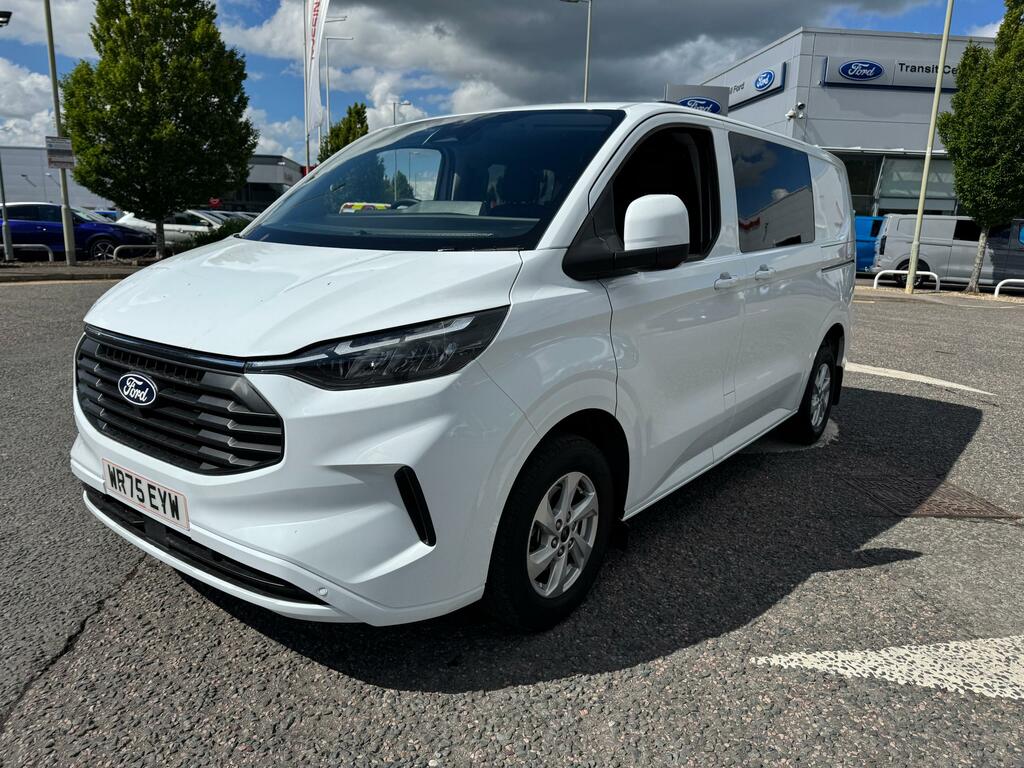 Ford Transit Custom 2.0 320 Ecoblue Limited Crew Van Double Cab Di White #3