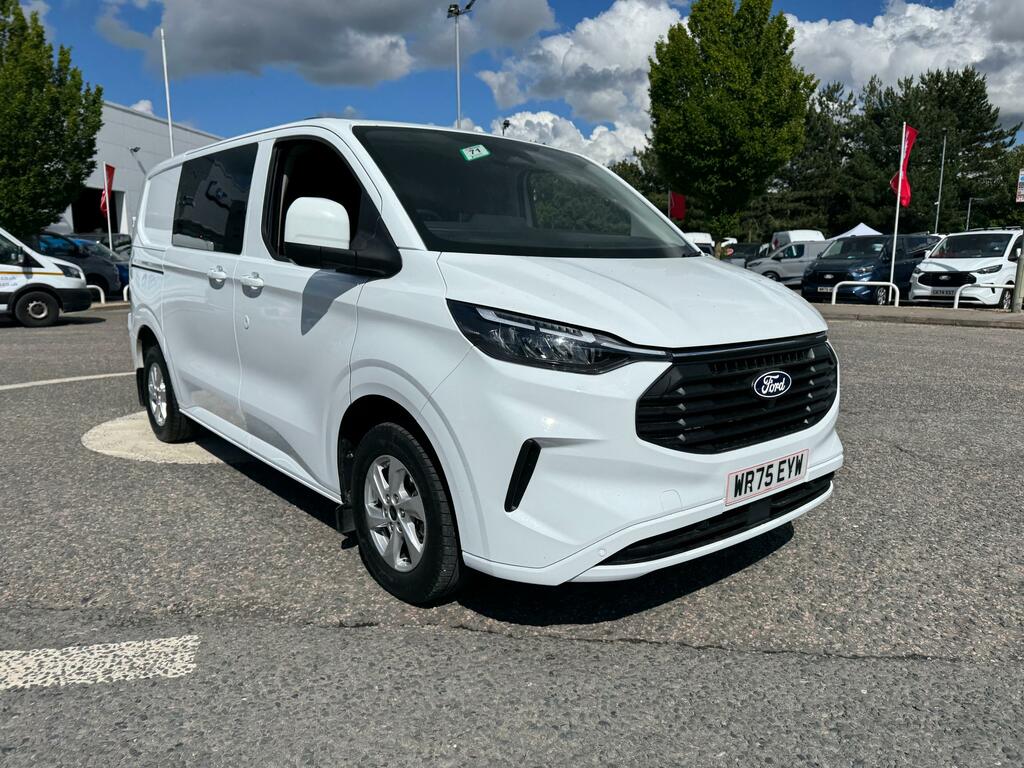 Ford Transit Custom 2.0 320 Ecoblue Limited Crew Van Double Cab Di White #2