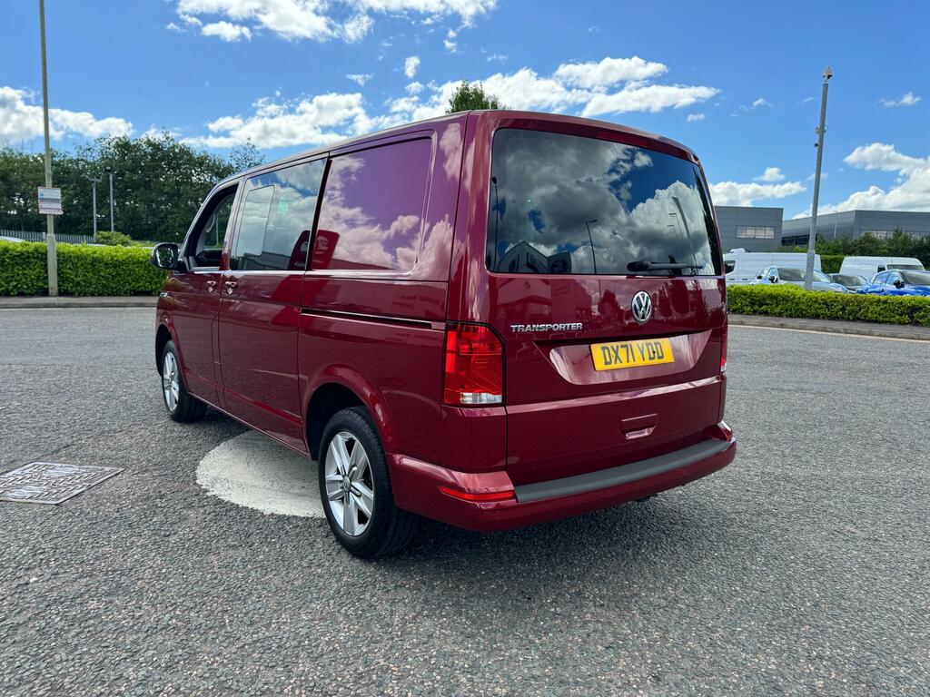 Volkswagen Transporter 2.0 Tdi T32 Highline Kombi Double Cab D Red #6