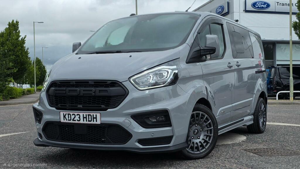 Ford Transit Custom 320 L1 6 Seat Double Cab Ms-rt 2.0 Ecoblue 170Ps A KD23HDH Grey #3