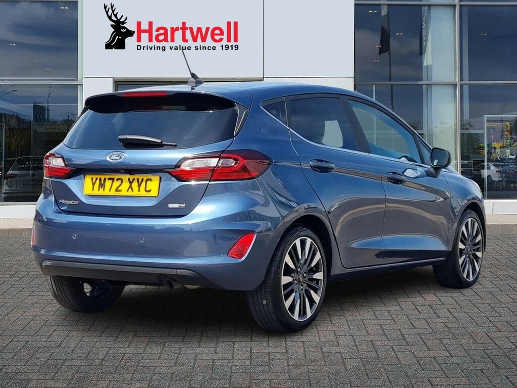 Ford Fiesta 1.0T Ecoboost Mhev Titanium X Hatchback YM72XYC Blue #3
