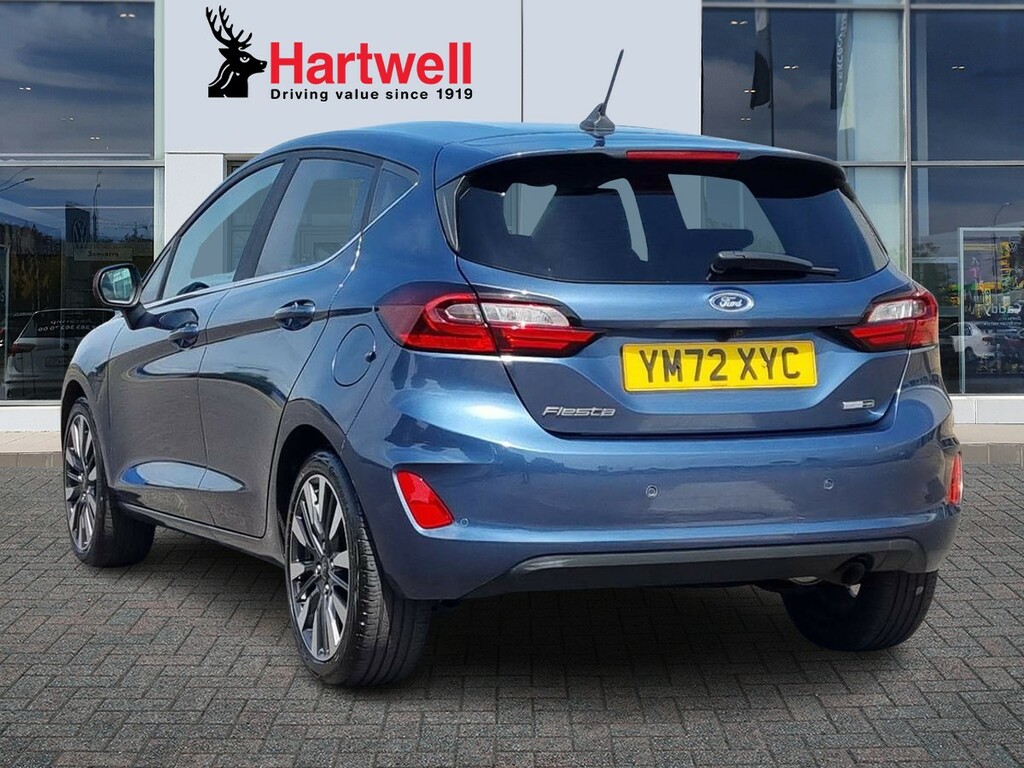 Ford Fiesta 1.0T Ecoboost Mhev Titanium X Hatchback YM72XYC Blue #5