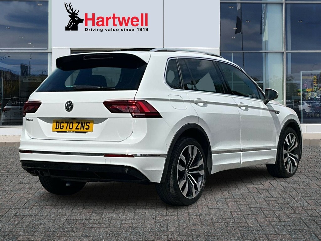 Volkswagen Tiguan 2.0 Tdi R-line Tech Suv Dsg Euro 6 Ss White #3