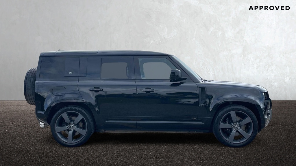 Land Rover Defender 110 P525 V8 Santorini Black YW23OUK Black #5