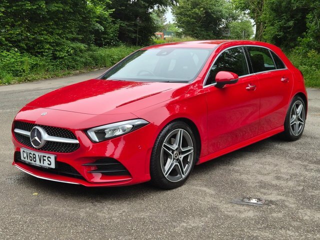 Mercedes-Benz A Class 2018 1.3 A200 Amg Line Premium Hatchback Pet CV68VFS Red #2