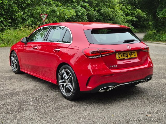 Mercedes-Benz A Class 2018 1.3 A200 Amg Line Premium Hatchback Pet CV68VFS Red #3