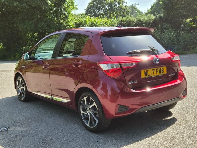 Toyota Yaris 2017 1.5 Vvt-h Excel Hatchback Hybrid E WL17FWB Red #4