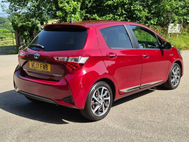 Toyota Yaris 2017 1.5 Vvt-h Excel Hatchback Hybrid E WL17FWB Red #3