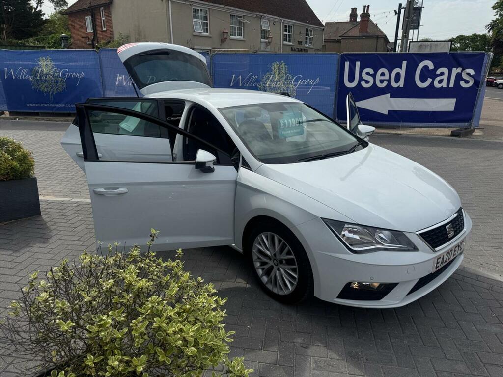 Seat Leon Hatchback 1.0 Tsi Se Dynamic Euro 6 Ss 202 White #6