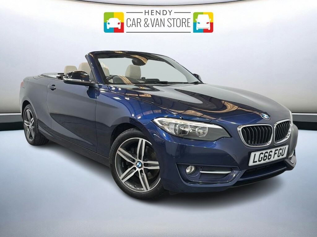 BMW 2 Series 220I Sport Convertible Blue