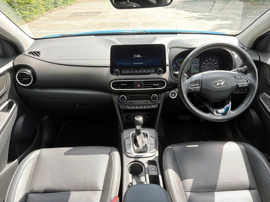 Hyundai Kona 1.6 Gdi Hybrid Premium Se Dct GK70KZP Blue #3